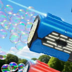Electric 12 Holes Space Colorful Bubble Gun