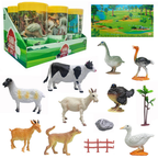 21Pcs Kids Premium Farm Animals With Storage Box