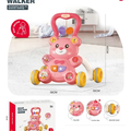 Bear Theme Baby Musical Walker - Pink