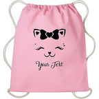 15* Inches Printed Nylon Drawstring Backpack - Assortment