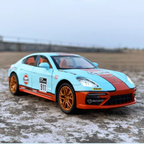1:24 Diecast Porsche 911 Gulf Model With Acrylic Box