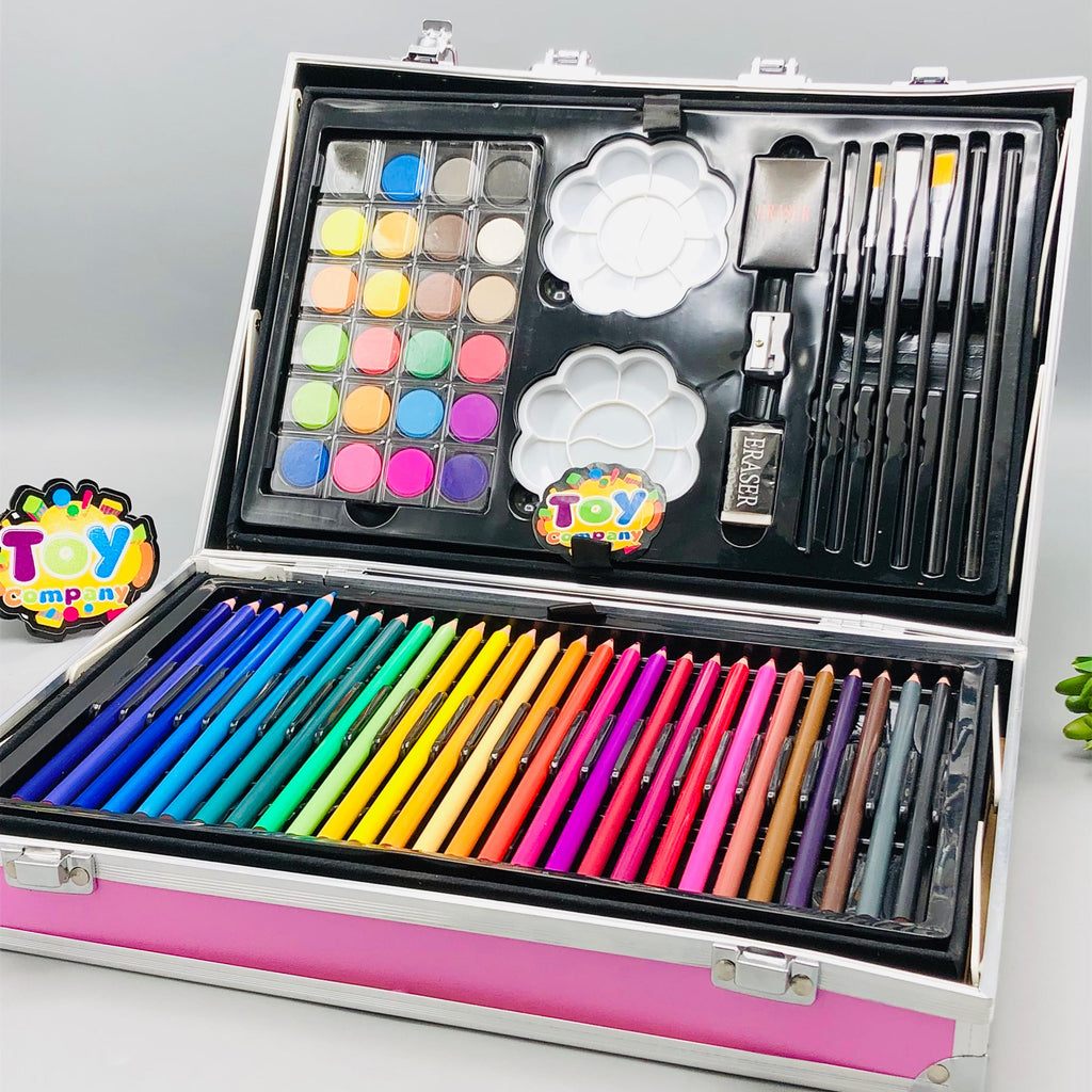 145Pcs Premium Kuromi Themed Kids Painting Kit Briefcase