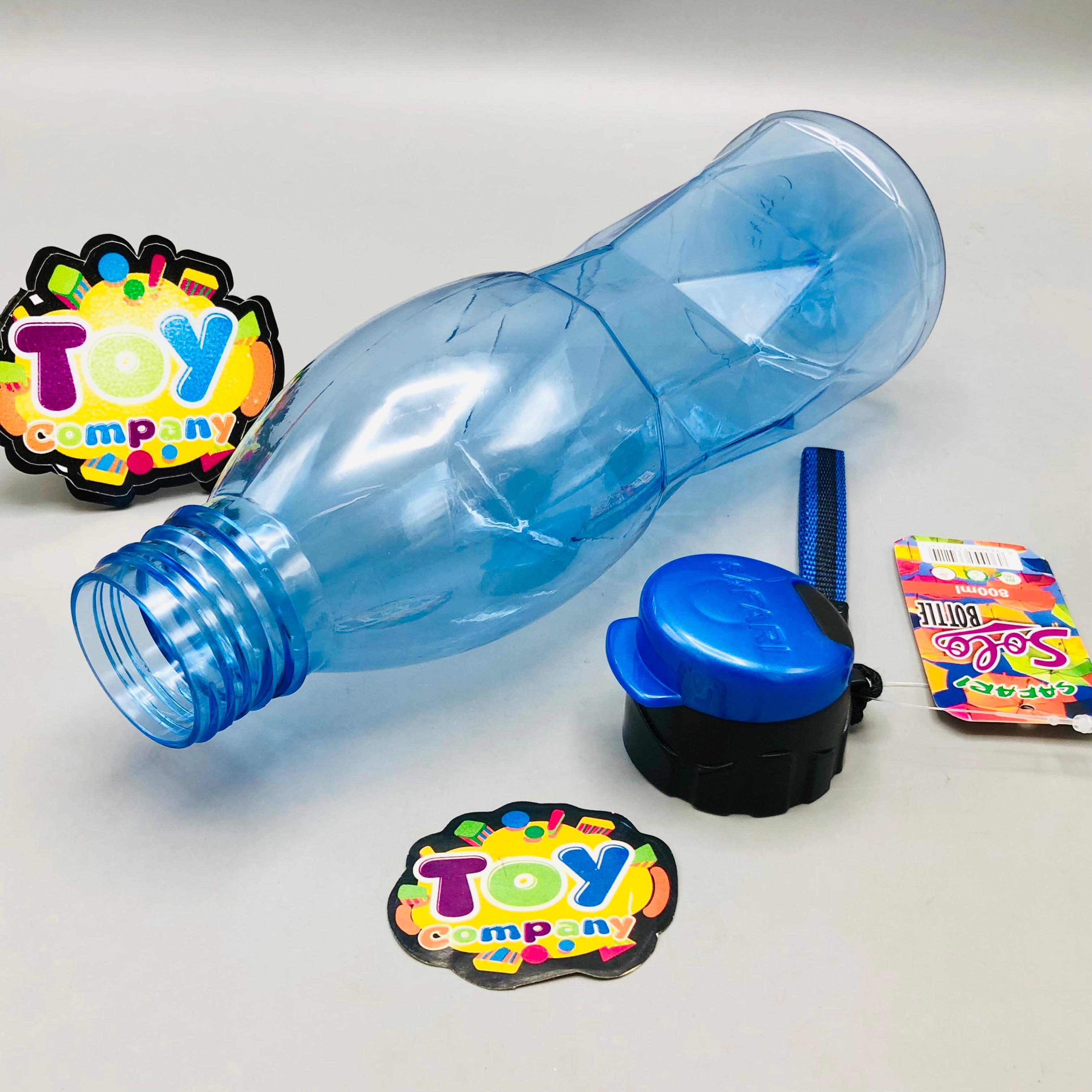 800ml Plastic Safari Solo Transparent Water Bottle
