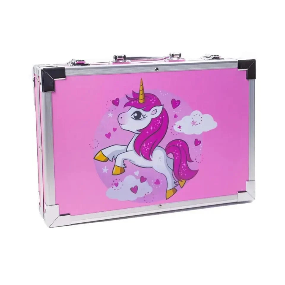 145Pcs Premium Unicorn Themed Kids Painting Kit Briefcase