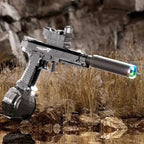 Electric Burst Water Shooting Gun With Colorful Light Silencer