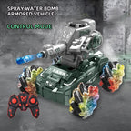 Remote Control Gel Blaster Shooting Tank With Smoke