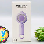 5" Rechargeable Tulip Design Mini Handheld Fan