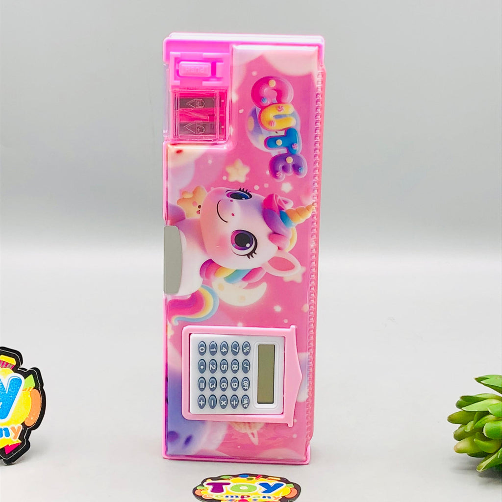 Unicorn Double-Sided Geometry Box With Calculator