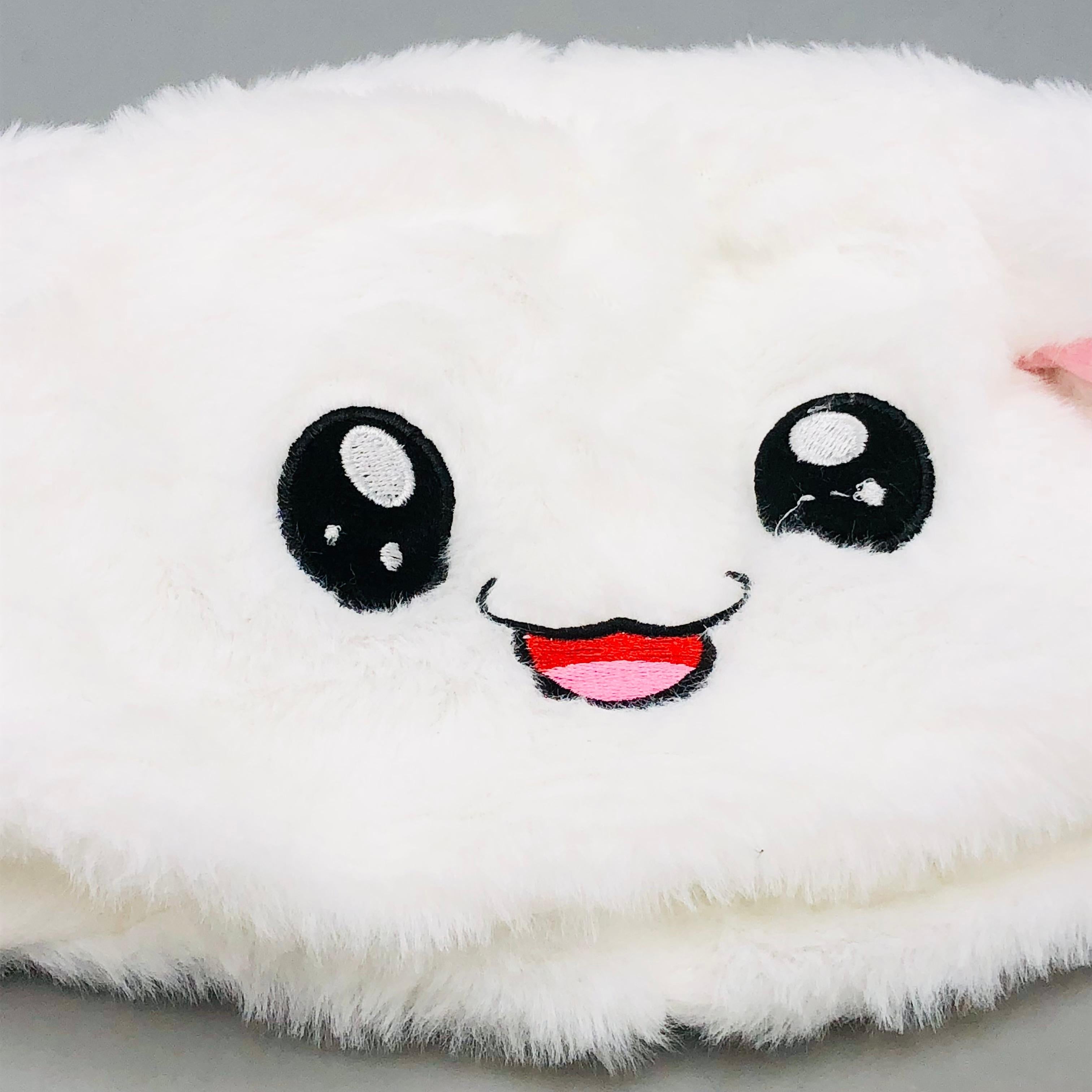Premium Kids Bunny Luminous Glowing Lights Ear Flaps Cap - White