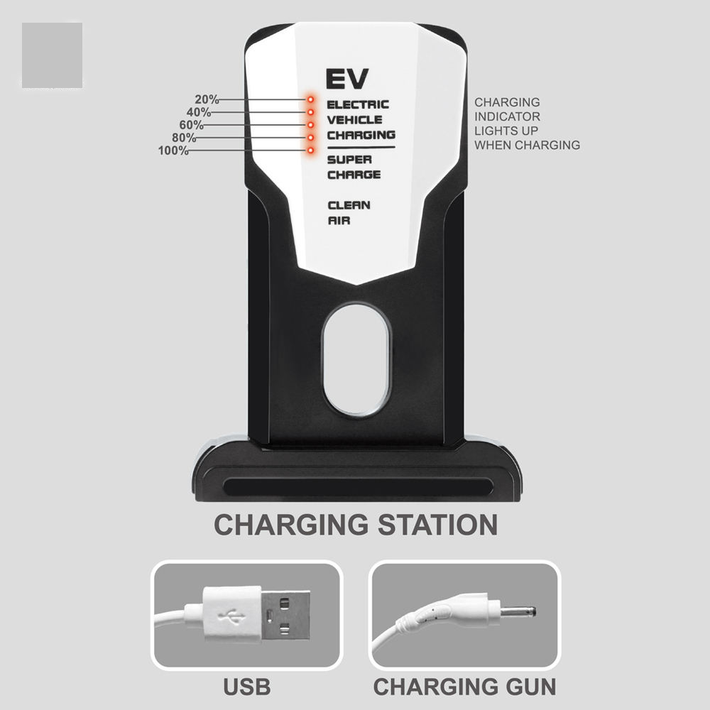 Electric Smart Line Following Car With EV Station